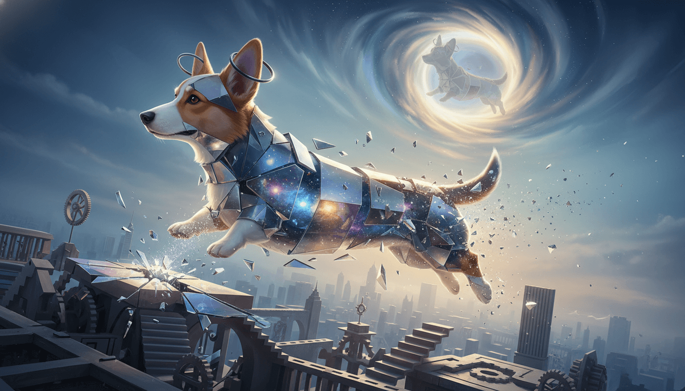 A Corgi's short legs and long body illustrate a physical paradox.