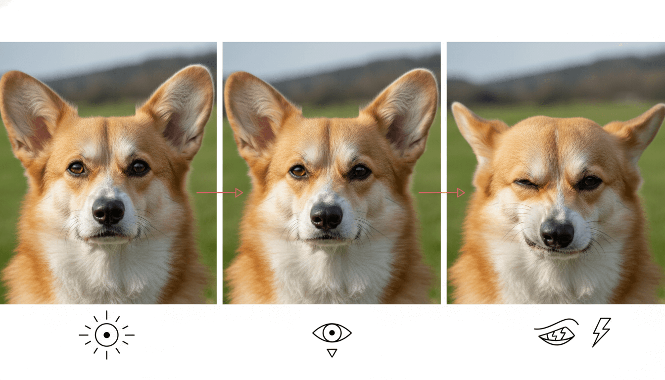 Diagram detailing facial expressions and muscles creating a disapproving glare.