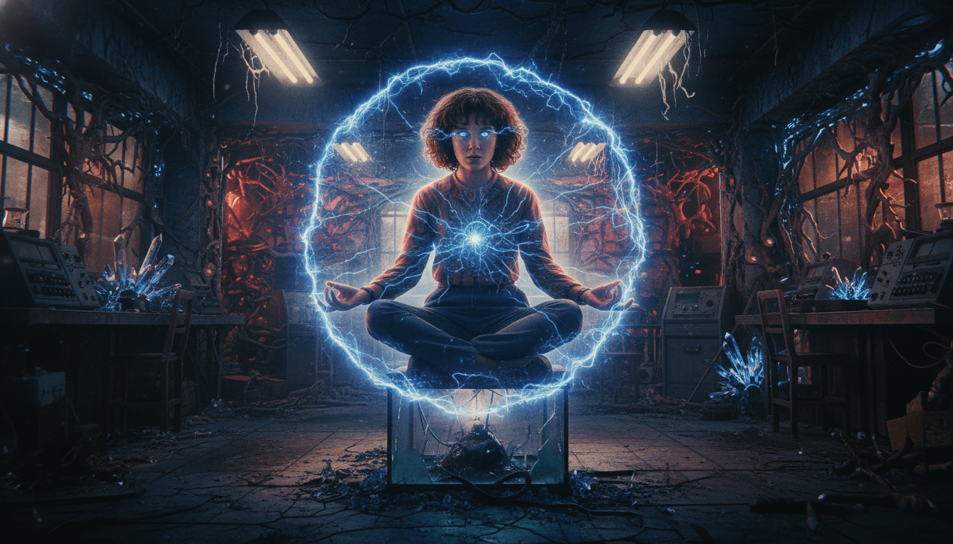 Glowing brain symbolizing a psionic interface and mental powers.